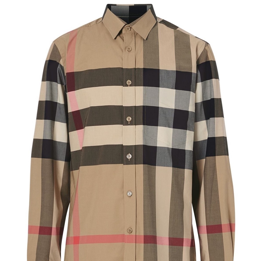 Burberry Brit Button Down Shirt Classic Nova Print